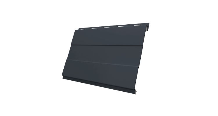 Вертикаль 0,2 prof 0.5 Satin с пленкой RAL 7024 мокрый асфальт