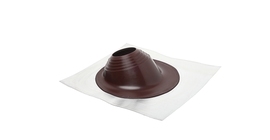 Проходной элемент MF угловой №2 (180-280мм) +240 силиконовый (металлический неокрашенный фланец) коричневый