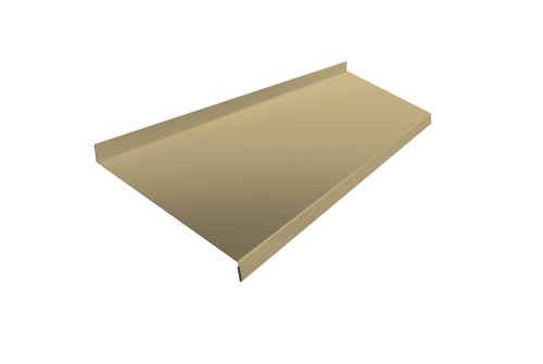 Отлив простой 200 0,45 PE с пленкой RAL 1014 слоновая кость (2м)