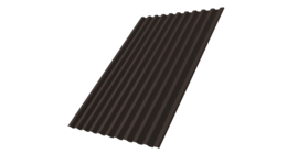 Профнастил С21R 0.45 PE RR 32 темно-коричневый