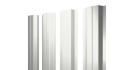 Штакетник П-образный А с прямым резом 0,45 Drap RAL 9003 сигнальный белый