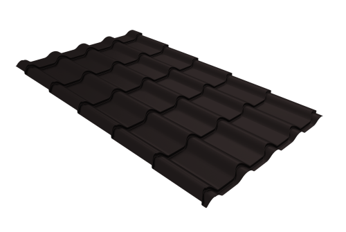 Профиль волновой камея 0,45 Drap RAL 9005 черный