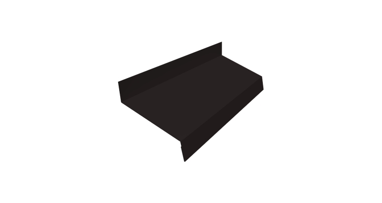 Отлив простой 50 0,5 PurLite Matt RAL 9005 черный (2м)