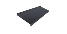 Отлив простой 200 0,5 PurPro Matt 275 RAL 7024 мокрый ассфальт (2м)