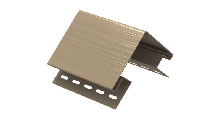 Наружный угол сайдинга 3050 ЮП (уп 5 шт), цвет, бежевый