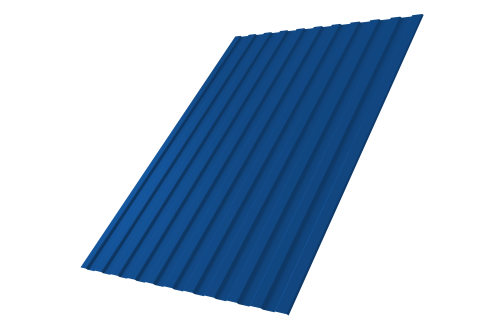 Профнастил С8А 0,4 PE RAL 5005 сигнальный синий