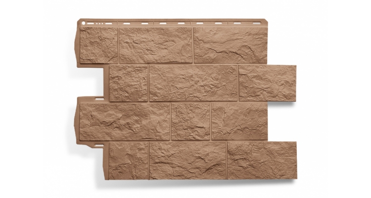 Панель Туф (бежевый) ЭКО АП0,680 х 0,560 м (уп-ка 16 шт.)