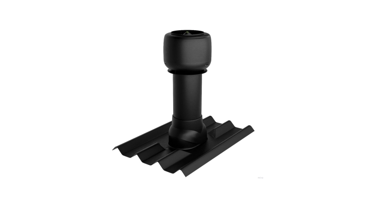 Комплект утеплённой трубы для Черепицы Ондулин черный