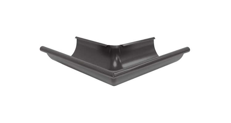 Угол желоба внешний 90 гр 125 мм Мatt RR 32 темно-коричневый