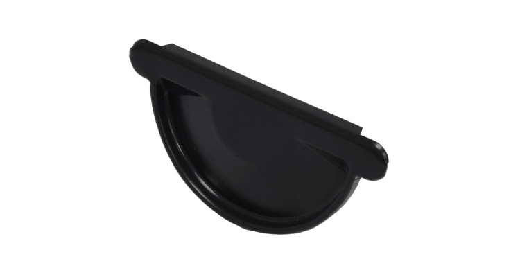 Заглушка торцевая универсальная 150 мм Мatt RAL 9005 черный