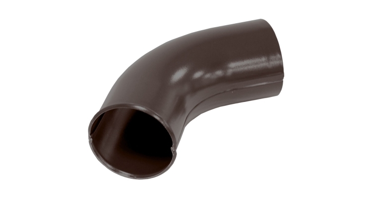 Колено стока 100 мм Мatt RAL 8017 шоколад