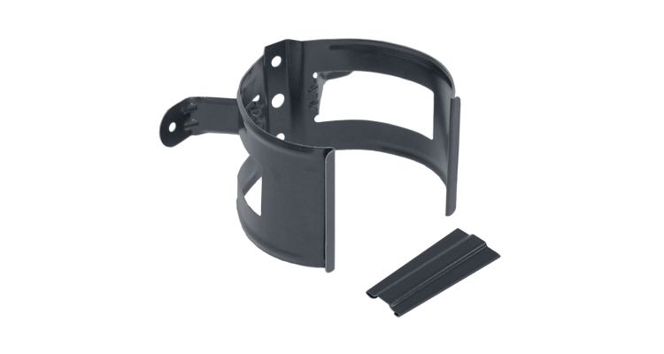 Кронштейн трубы на дерево 100 мм Мatt RAL 7024 мокрый асфальт