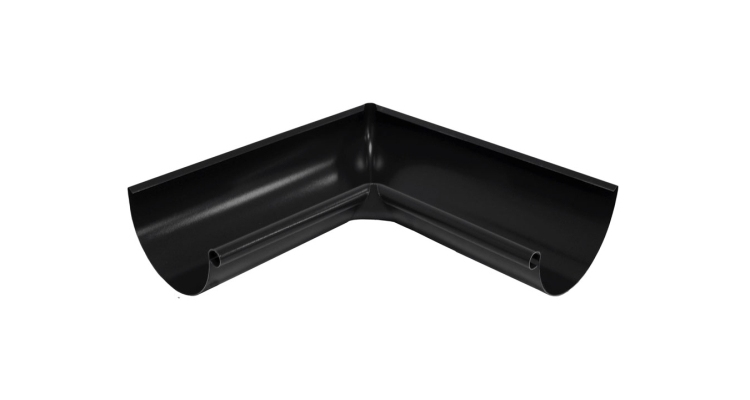 Угол желоба внутренний 90 гр 150 мм Мatt RAL 9005 черный