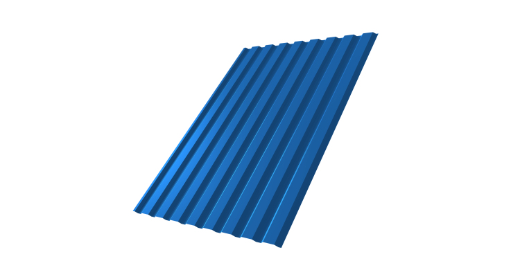 Профнастил С20А 0.4 PE RAL 5005 сигнальный синий
