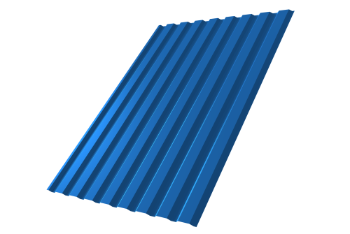 Профнастил С20А 0.7 PE RAL 5005 сигнальный синий