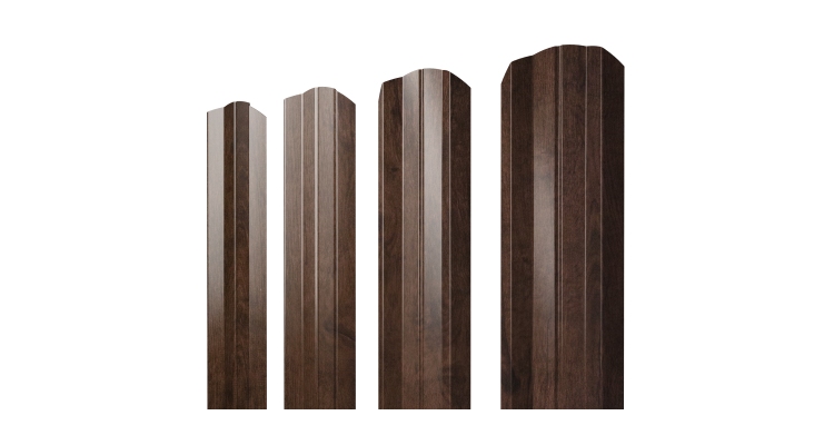 Штакетник М-образный A фигурный 0,45 Print-Double Elite Antique Wood