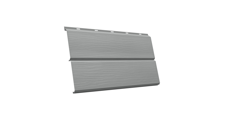 ЭкоБрус 3D 0,345 GL 0.45 PE с пленкой RAL 9006 бело-алюминиевый