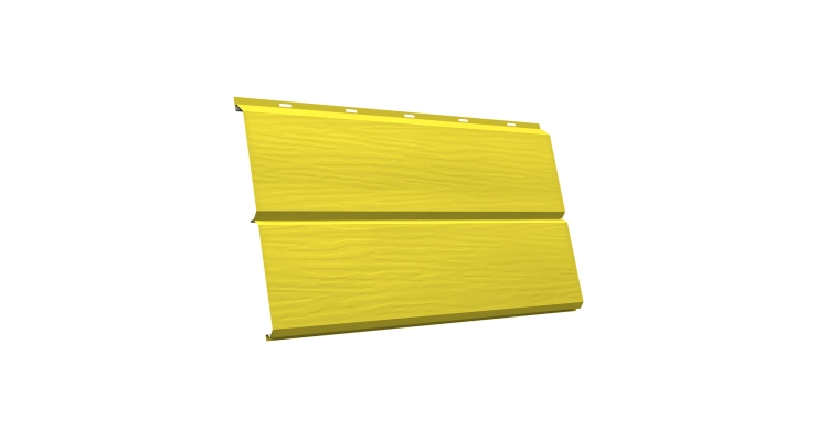 ЭкоБрус 3D 0,345 GL 0.45 PE с пленкой RAL 1018 цинково-желтый