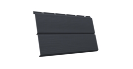 ЭкоБрус 3D 0,345 GL 0.45 Drap-double TX с пленкой RAL 7024 мокрый асфальт