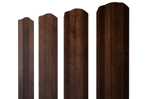 Штакетник М-образный А фигурный 0,45 Print Premium Cherry Wood Fresh TwinColor
