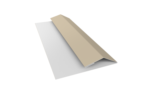 Планка финишная Блок-хаус new 0,45 PE с пленкой RAL 1015 светлая слоновая кость (2м)