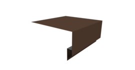 Планка околооконная сложная Блок-хаус new 250х75х27 0,5 Satin Matt RAL 8017 шоколад (3м)