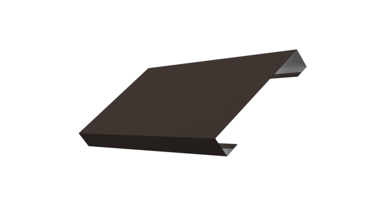 Ламель лицевая 125 забора жалюзи Texas 0.5 Satin Matt TX RR 32 темно-коричневый