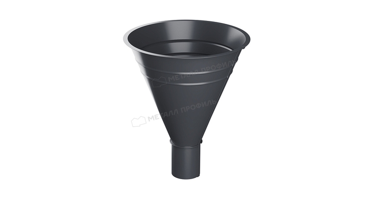 Воронка водосборная Металл Профиль Foramina PUR D100/300 RAL 7024