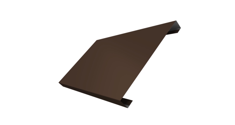 Ламель лицевая 200 забора жалюзи Texas 0.5 Satin с пленкой RAL 8017 шоколад