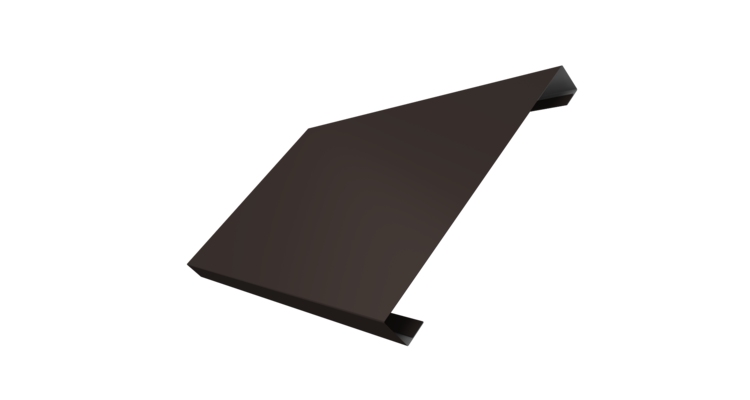 Ламель лицевая 200 забора жалюзи Texas 0.45 Drap TX RR 32 темно-коричневый