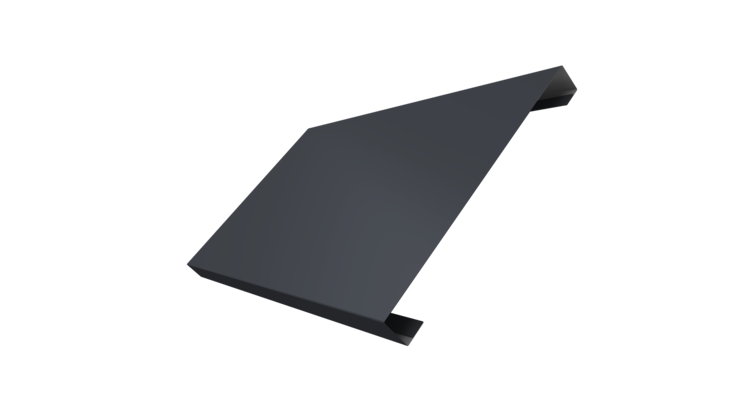 Ламель лицевая 200 забора жалюзи Texas 0.5 Drap TX RAL 7024 мокрый асфальт