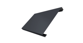 Ламель лицевая 200 забора жалюзи Texas 0.5 Satin Matt с пленкой RAL 7024 мокрый асфальт