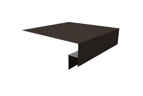 Планка околооконная сложная Экобрус Grand Line 200х50х25 0,45 PE с пленкой RR 32 темно-коричневый (2м)