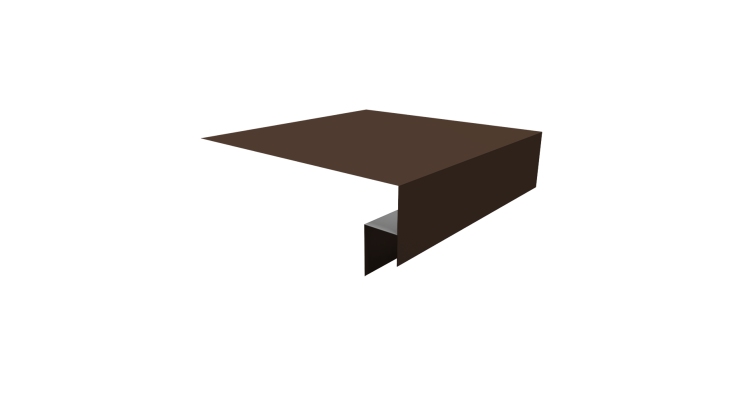 Планка околооконная сложная Экобрус Grand Line 200х50х25 0,45 Drap TX RAL 8017 шоколад (2м)