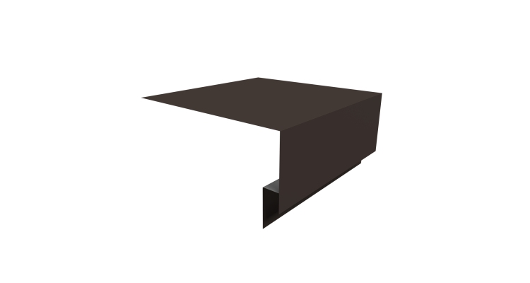 Планка околооконная сложная Экобрус Grand Line 200х75х25 0,45 Drap ST RR 32 темно-коричневый (3м)