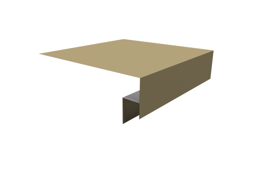 Планка околооконная сложная Экобрус Grand Line 250х50х25 0,45 PE с пленкой RAL 1014 слоновая кость (3м)