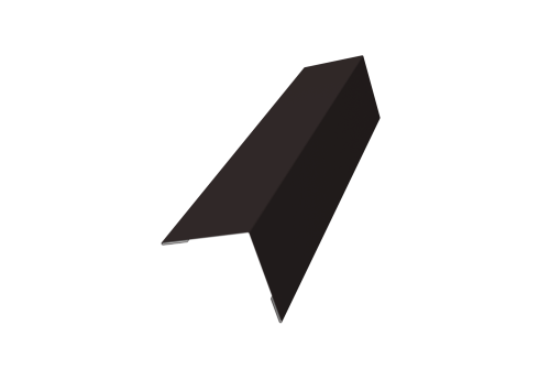 Угол внешний 50х50 0,5 Satin с пленкой RAL 9005 черный (3м)