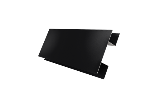 Планка H-образная стыковочная сложная 0,5 Satin с пленкой RAL 9005 черный (2м)