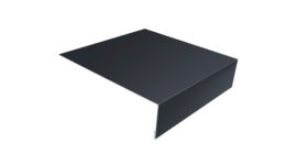 Планка лобовая/околооконная простая 190х50 0,45 Drap TR RAL 7024 мокрый асфальт (2м)