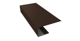 J-Профиль 18мм 0,45 Drap RAL 8017 шоколад (3м)