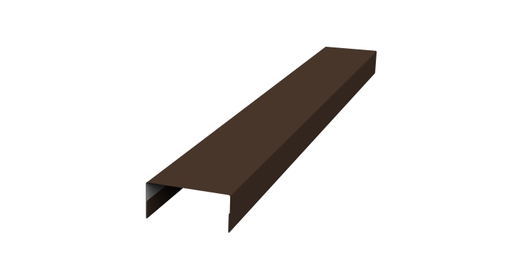 Крышка 30х15 жалюзи Texas 0,45 Drap ST RAL 8017 шоколад (2,5м)