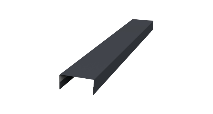 Крышка 30х15 жалюзи Texas 0,45 Drap TwinColor RAL 7024 мокрый асфальт (2,5м)