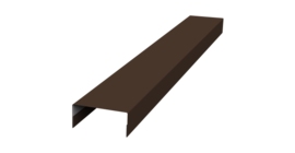 Крышка 30х15 жалюзи Texas 0,45 Drap-double TX RAL 8017 шоколад (2,5м)