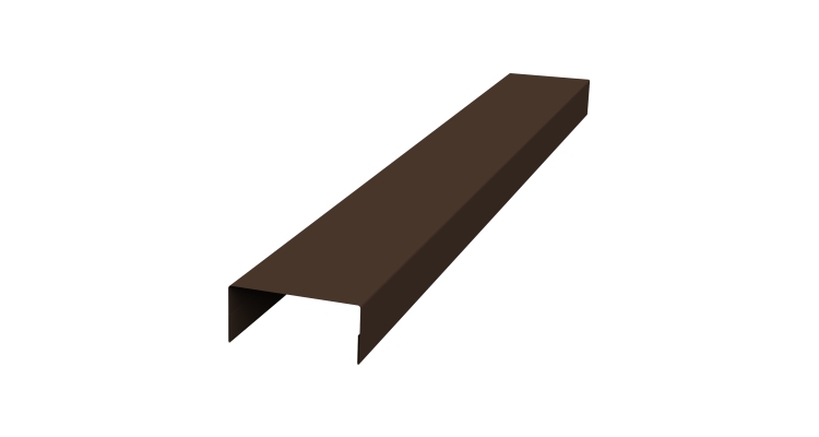 Крышка 30х20 жалюзи Texas 0,45 Drap TwinColor RAL 8017 шоколад (2,5м)