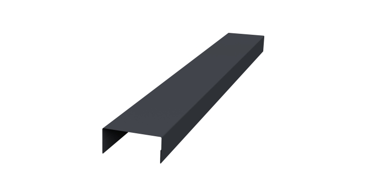 Крышка 30х20 жалюзи Texas 0,5 Rooftop Бархат RAL 7024 мокрый асфальт (2м)