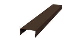 Крышка 45х20 жалюзи Texas 0,45 Drap ST RAL 8017 шоколад (2,5м)