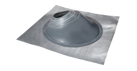 Проходной элемент MF угловой №3.1 (280-460мм) +240 силиконовый (металлический неокрашенный фланец) серый