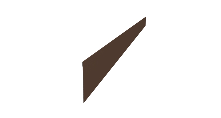 Ламель забора жалюзи Palermo 0,5 PurPro RAL 8017 шоколад