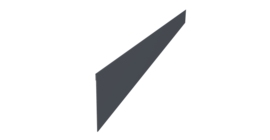 Ламель забора жалюзи Palermo стартовая/финишная для калиток и ворот 0,5 Atlas X RAL 7024 мокрый асфальт