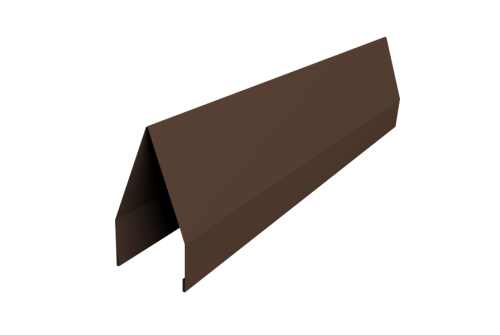 Ламель забора жалюзи Tokyo 0,5 Atlas X с пленкой RAL 8017 шоколад